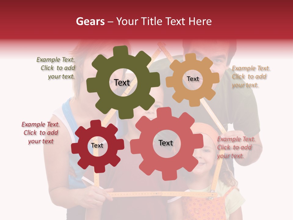 Man Family Happiness PowerPoint Template