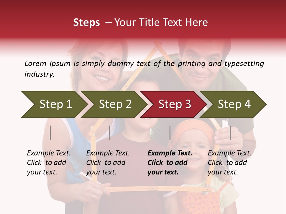 Man Family Happiness PowerPoint Template