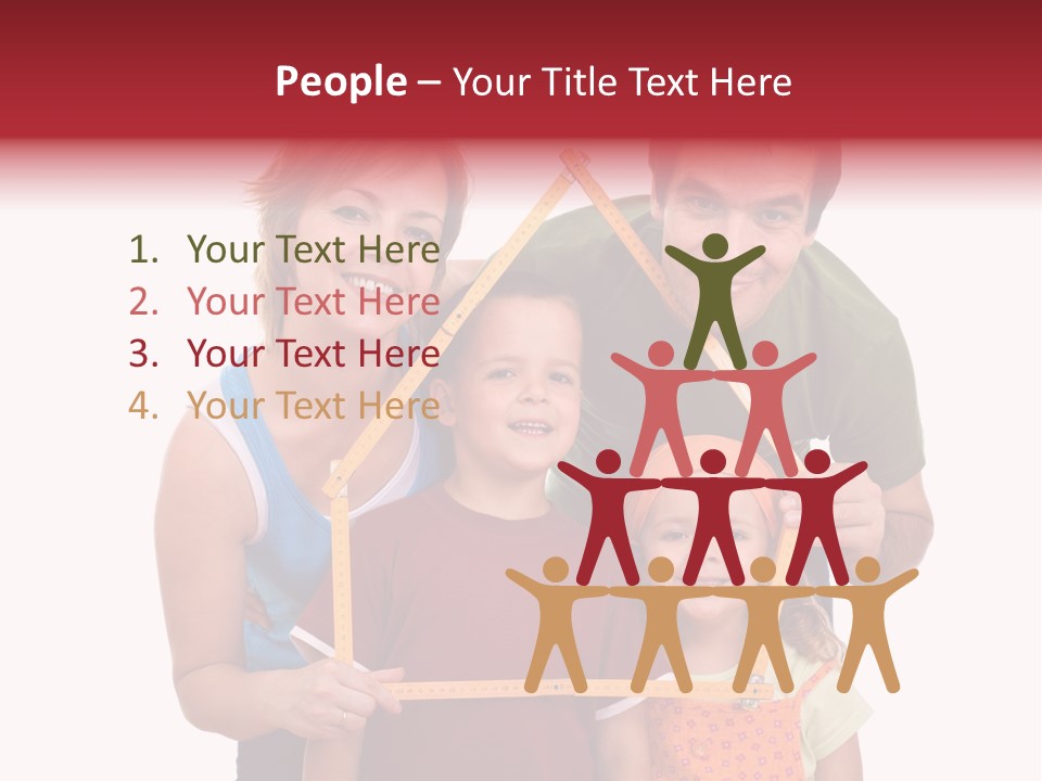 Man Family Happiness PowerPoint Template