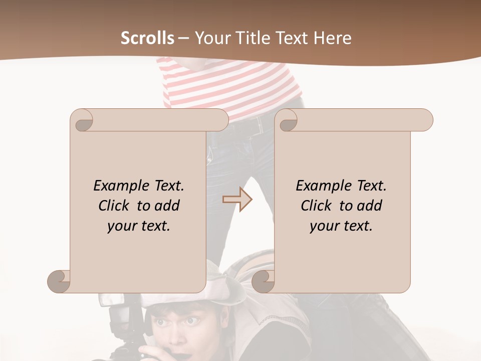 Two Female Take PowerPoint Template
