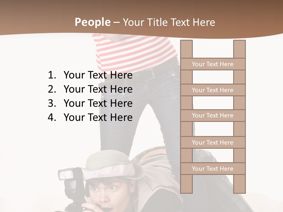 Two Female Take PowerPoint Template