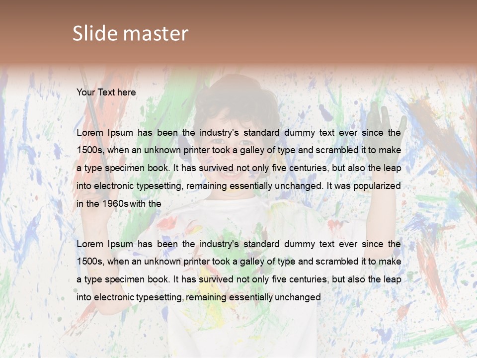 Happy Paint Workshop PowerPoint Template