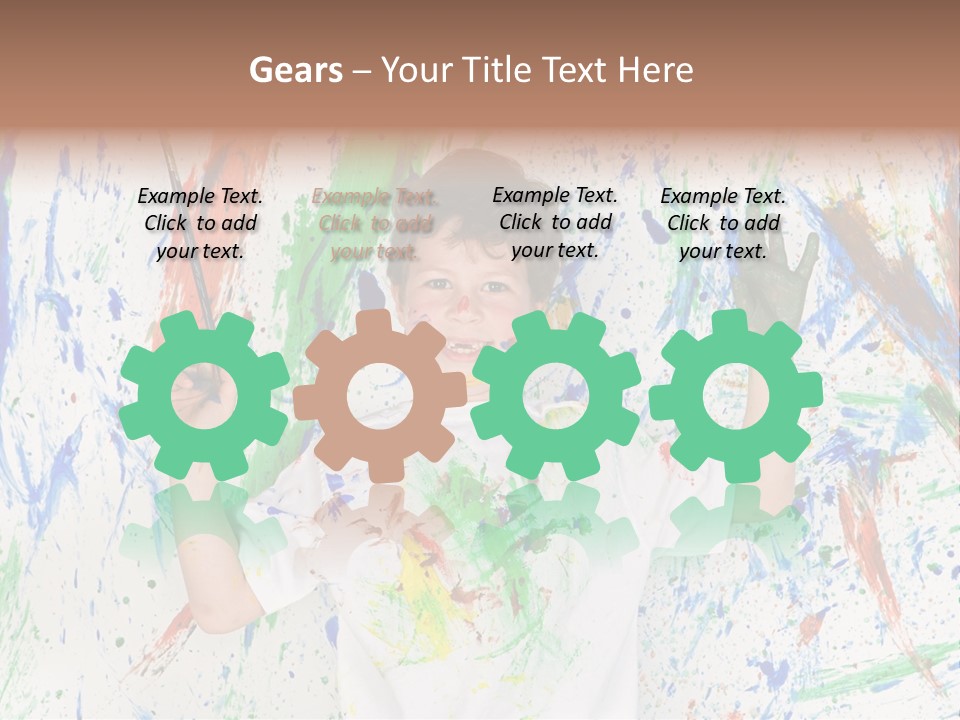 Happy Paint Workshop PowerPoint Template