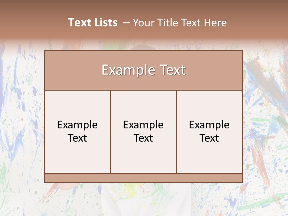 Happy Paint Workshop PowerPoint Template