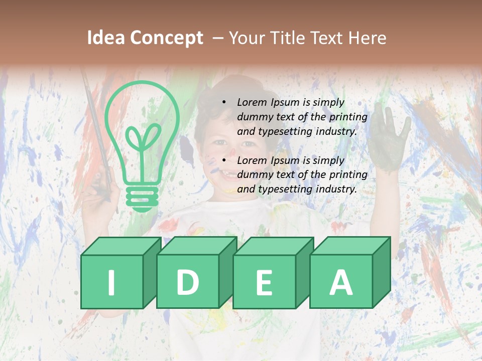 Happy Paint Workshop PowerPoint Template