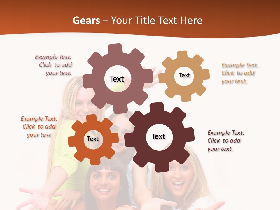 Happiness Clothing People PowerPoint Template