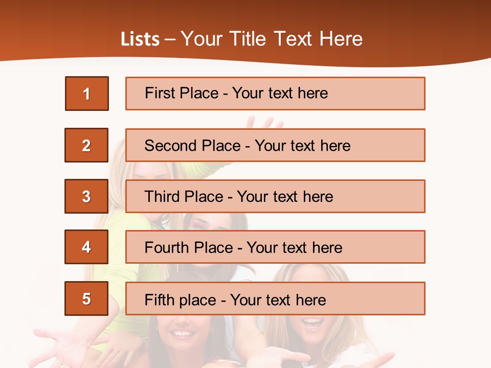 Happiness Clothing People PowerPoint Template