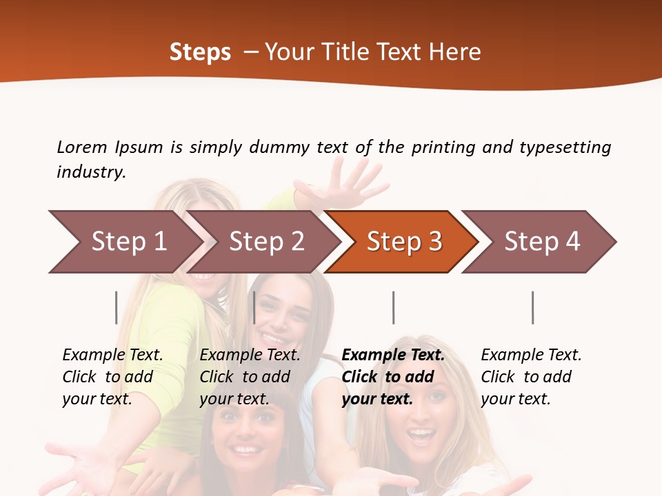Happiness Clothing People PowerPoint Template