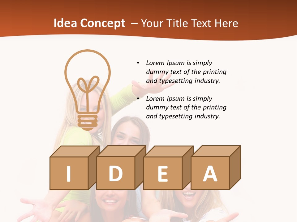 Happiness Clothing People PowerPoint Template