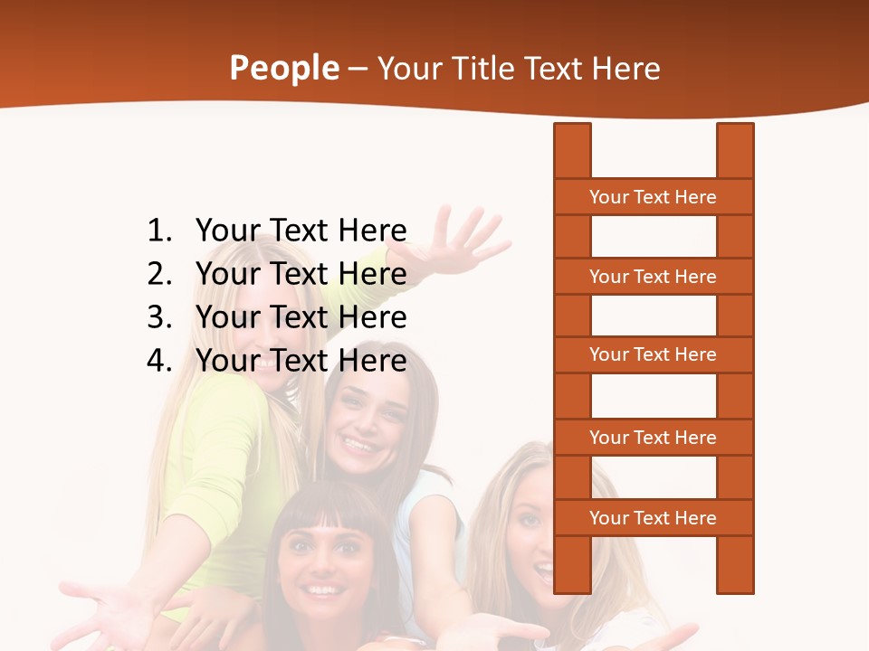 Happiness Clothing People PowerPoint Template