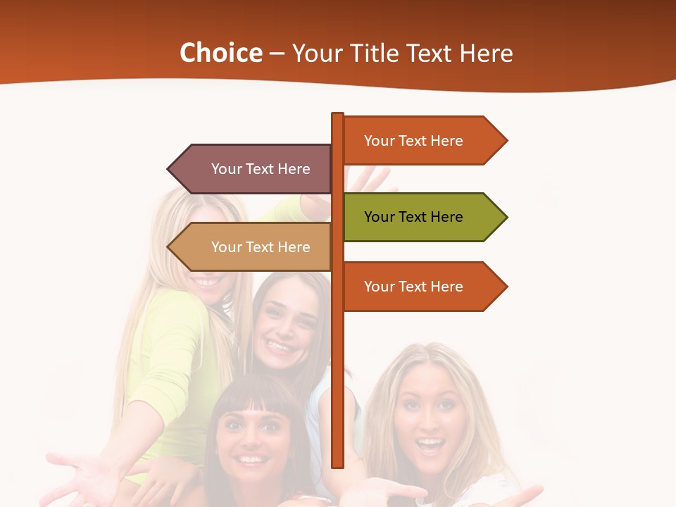 Happiness Clothing People PowerPoint Template