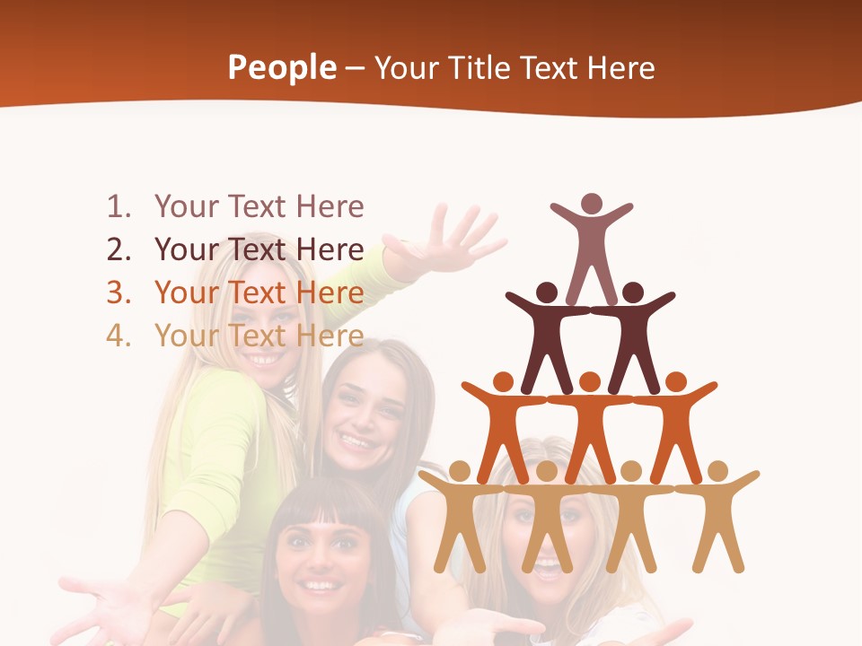 Happiness Clothing People PowerPoint Template