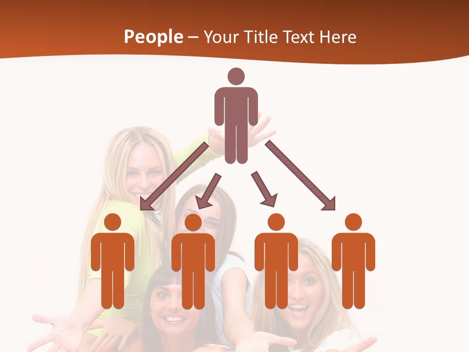 Happiness Clothing People PowerPoint Template