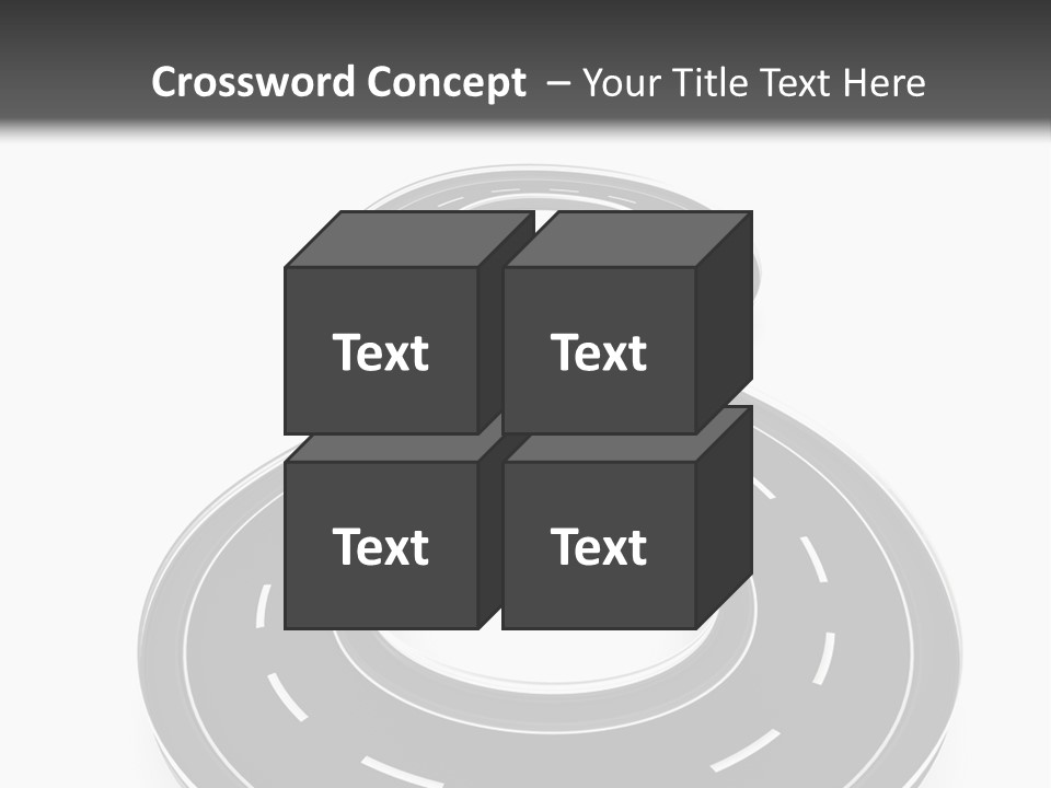 A Black And White Road Powerpoint Presentation PowerPoint Template