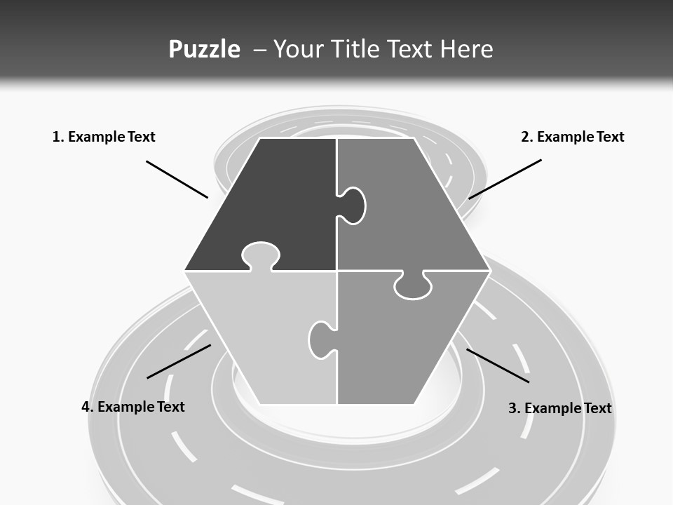 A Black And White Road Powerpoint Presentation PowerPoint Template