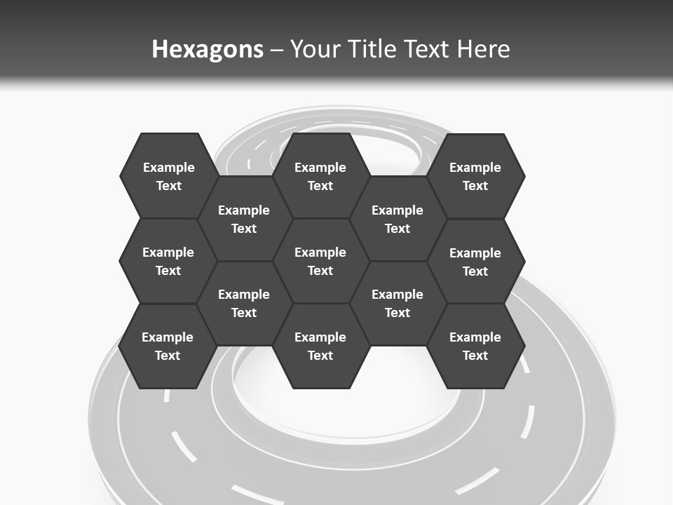 A Black And White Road Powerpoint Presentation PowerPoint Template