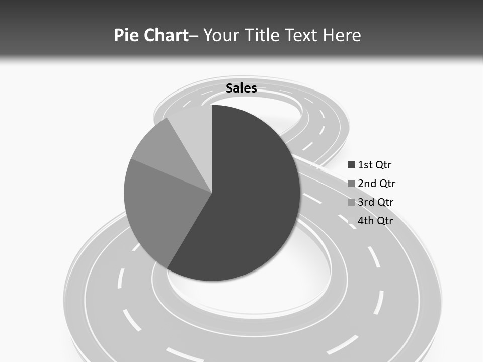 A Black And White Road Powerpoint Presentation PowerPoint Template