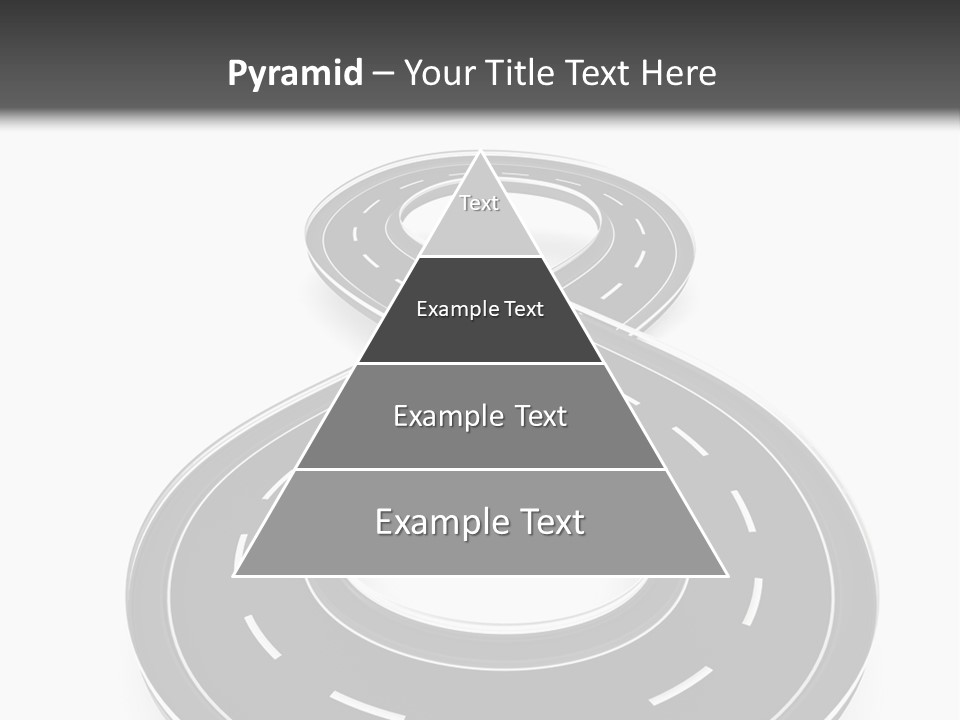 A Black And White Road Powerpoint Presentation PowerPoint Template