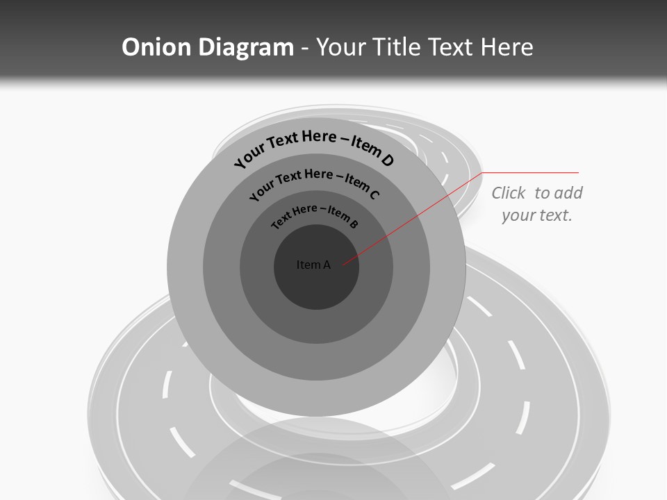 A Black And White Road Powerpoint Presentation PowerPoint Template