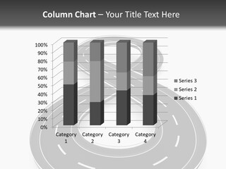 A Black And White Road Powerpoint Presentation PowerPoint Template