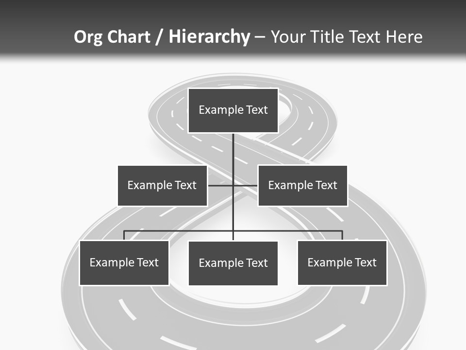 A Black And White Road Powerpoint Presentation PowerPoint Template