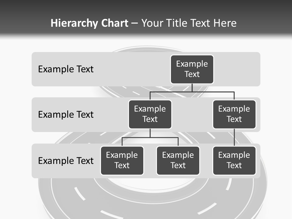 A Black And White Road Powerpoint Presentation PowerPoint Template