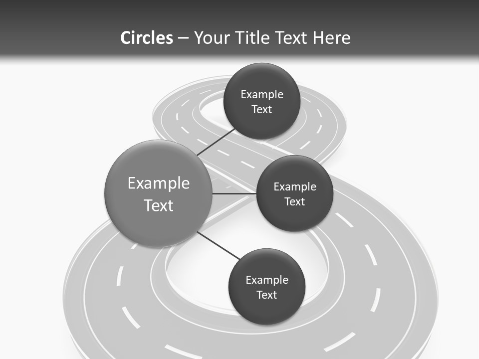 A Black And White Road Powerpoint Presentation PowerPoint Template