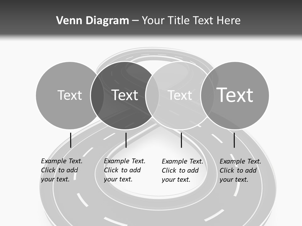 A Black And White Road Powerpoint Presentation PowerPoint Template