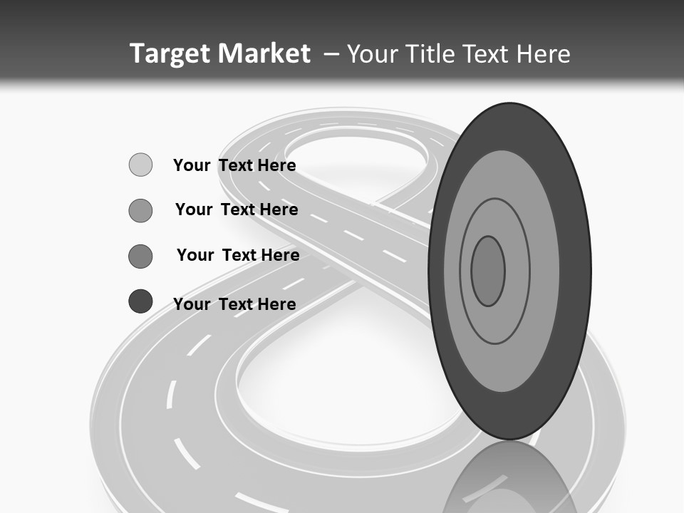 A Black And White Road Powerpoint Presentation PowerPoint Template