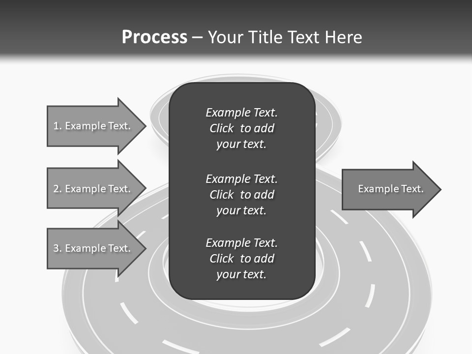 A Black And White Road Powerpoint Presentation PowerPoint Template