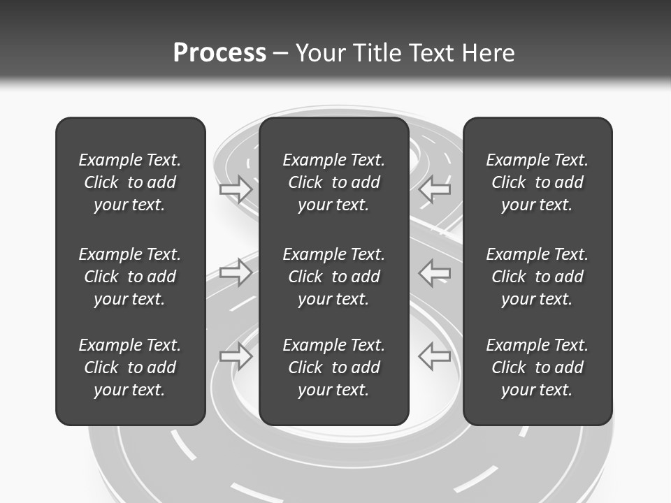 A Black And White Road Powerpoint Presentation PowerPoint Template