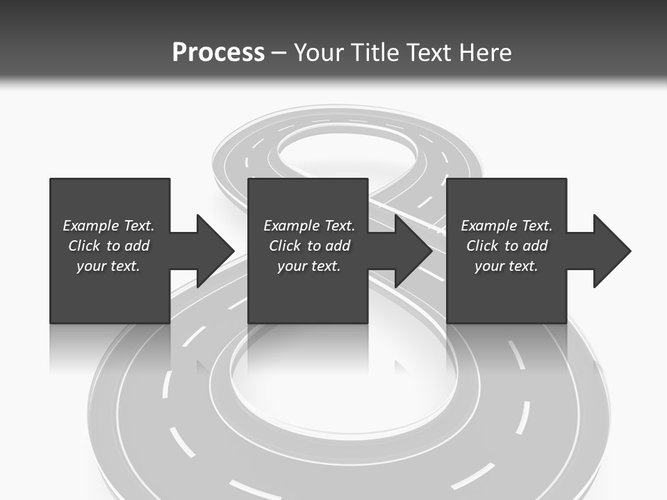 A Black And White Road Powerpoint Presentation PowerPoint Template