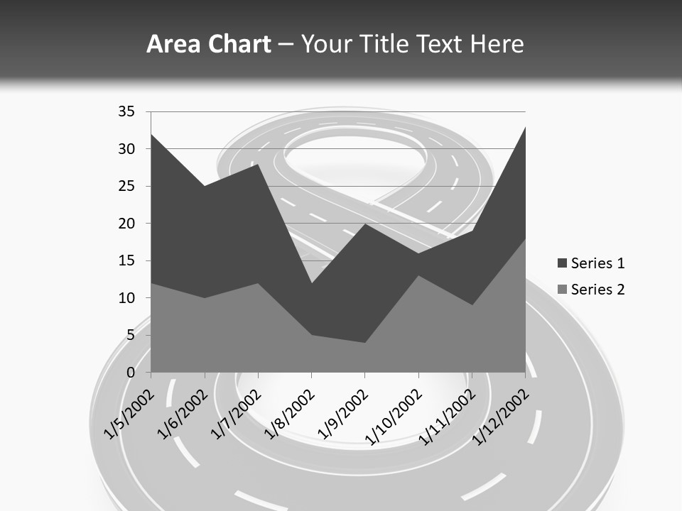 A Black And White Road Powerpoint Presentation PowerPoint Template