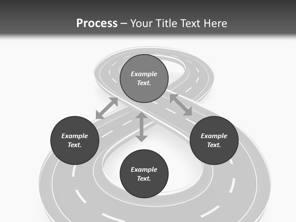 A Black And White Road Powerpoint Presentation PowerPoint Template