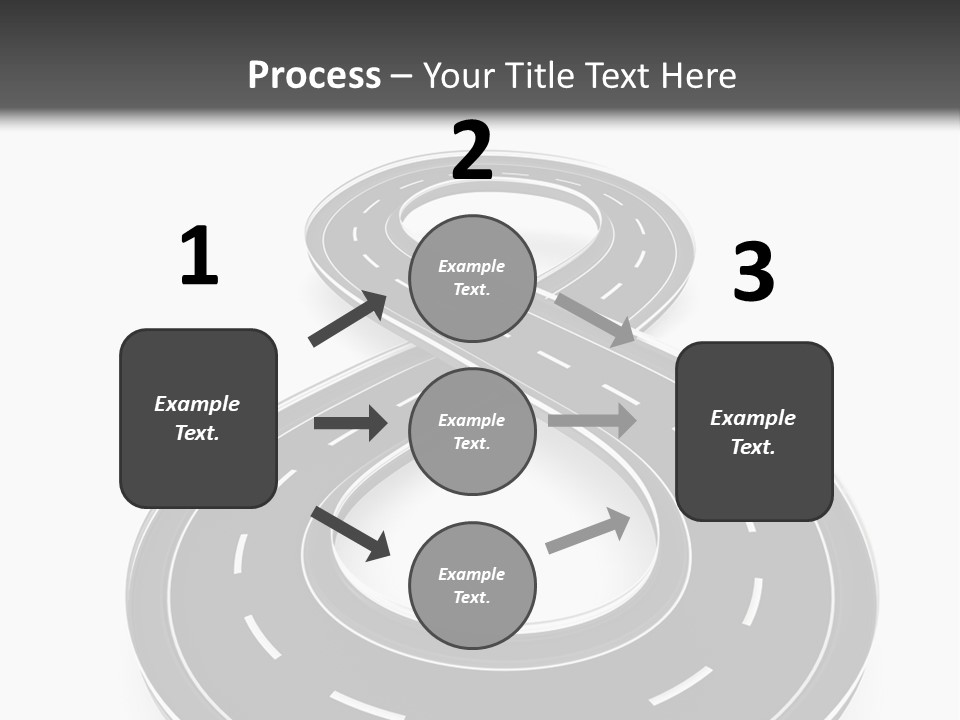 A Black And White Road Powerpoint Presentation PowerPoint Template