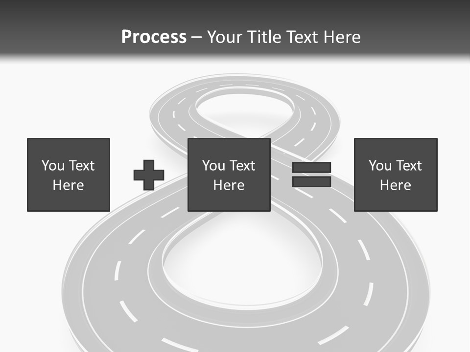 A Black And White Road Powerpoint Presentation PowerPoint Template