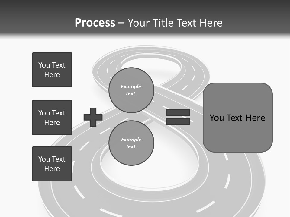A Black And White Road Powerpoint Presentation PowerPoint Template