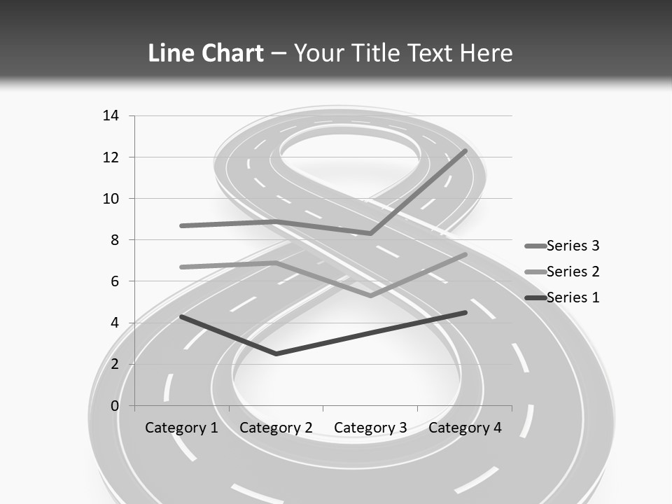 A Black And White Road Powerpoint Presentation PowerPoint Template
