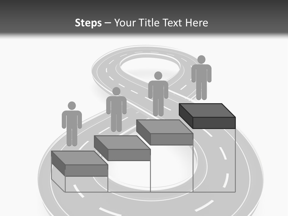 A Black And White Road Powerpoint Presentation PowerPoint Template