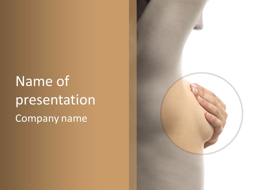 Undressed Nude Woman PowerPoint Template