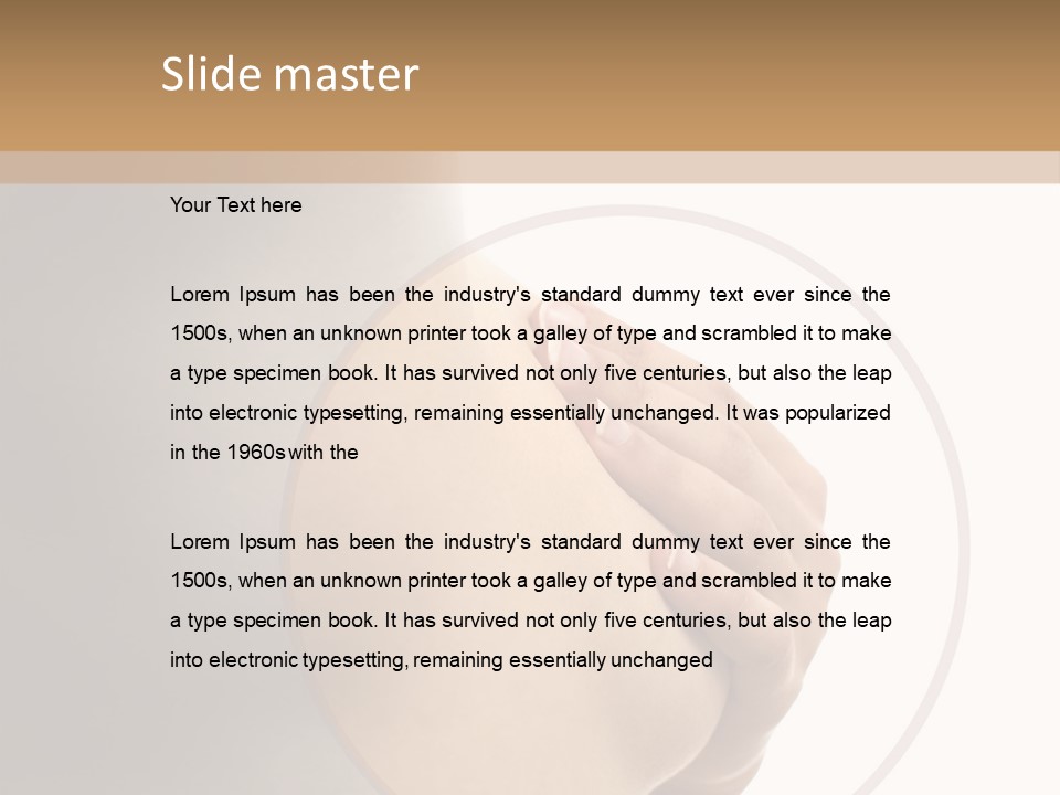 Undressed Nude Woman PowerPoint Template