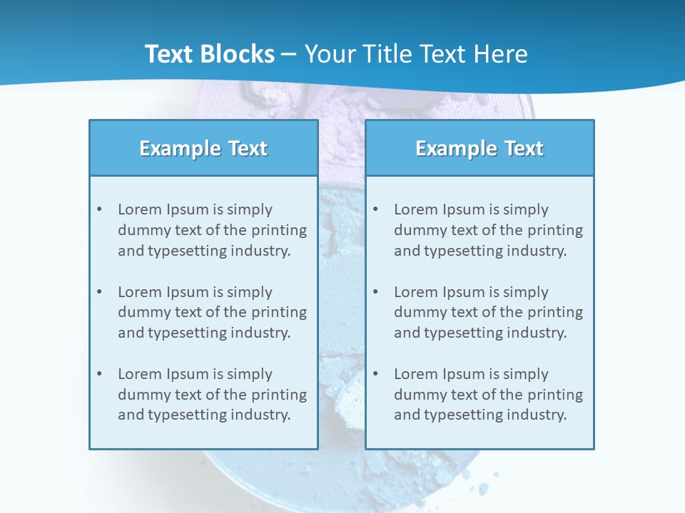Makeup White Purple PowerPoint Template