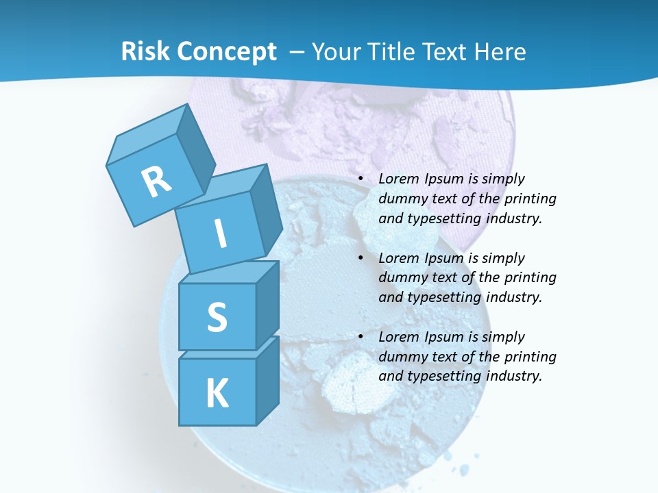 Makeup White Purple PowerPoint Template