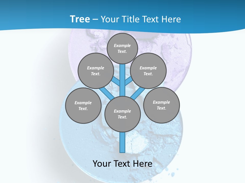 Makeup White Purple PowerPoint Template