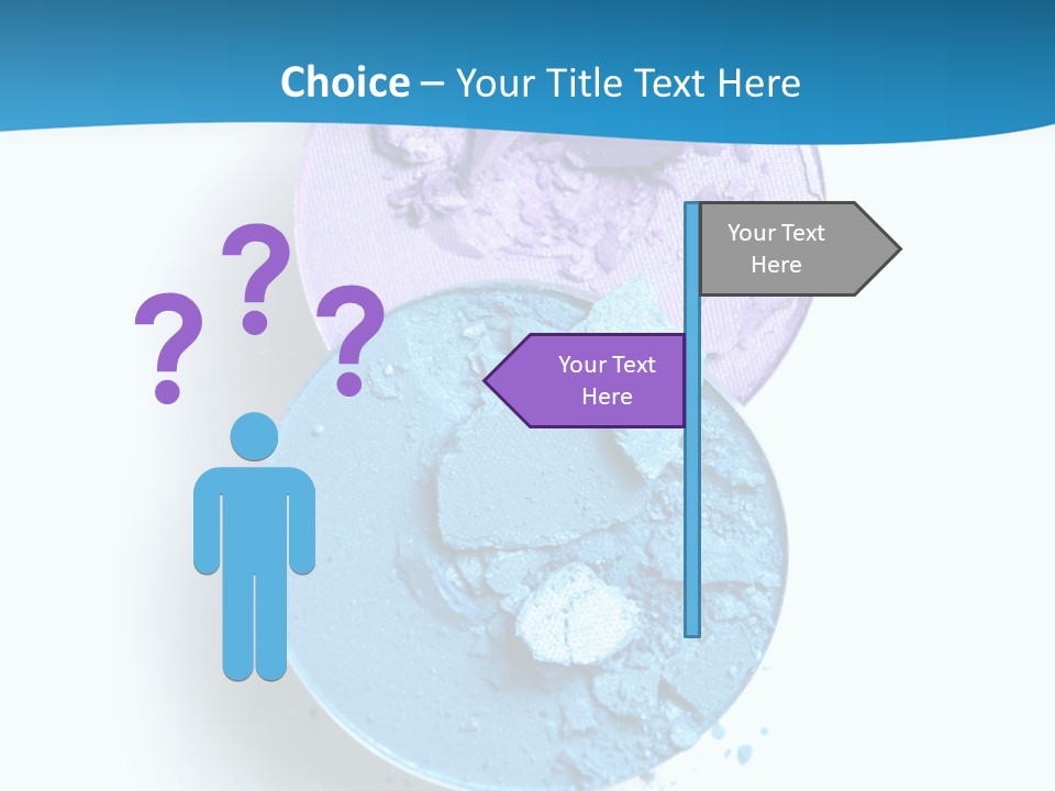 Makeup White Purple PowerPoint Template