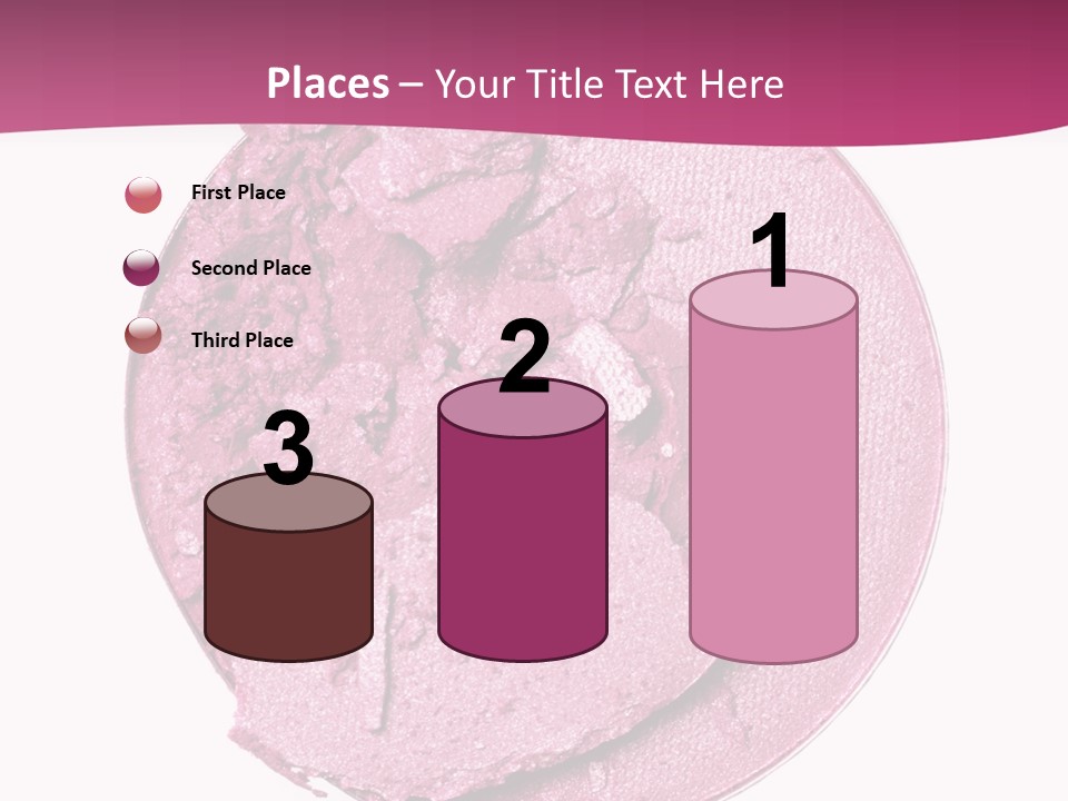 A Pink Powder With A White Background PowerPoint Template