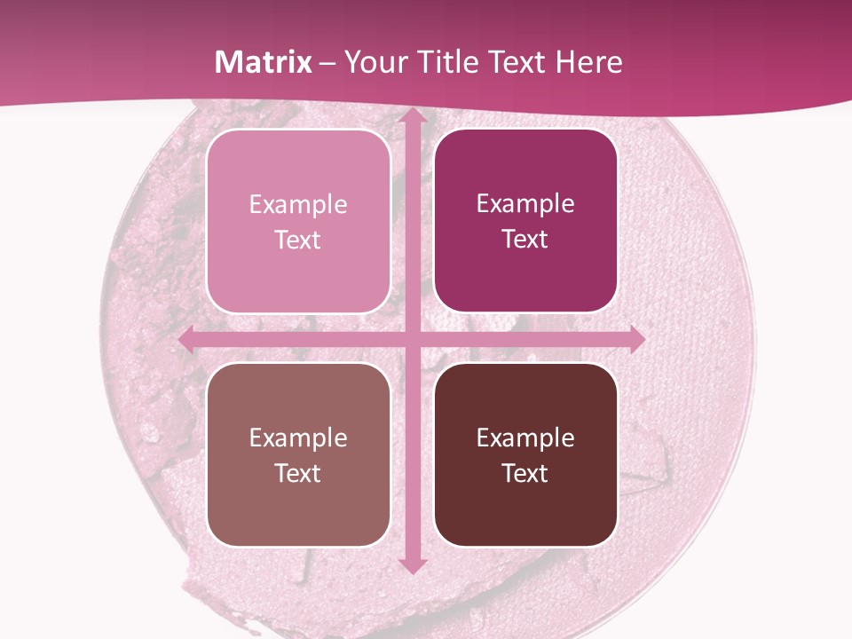 A Pink Powder With A White Background PowerPoint Template