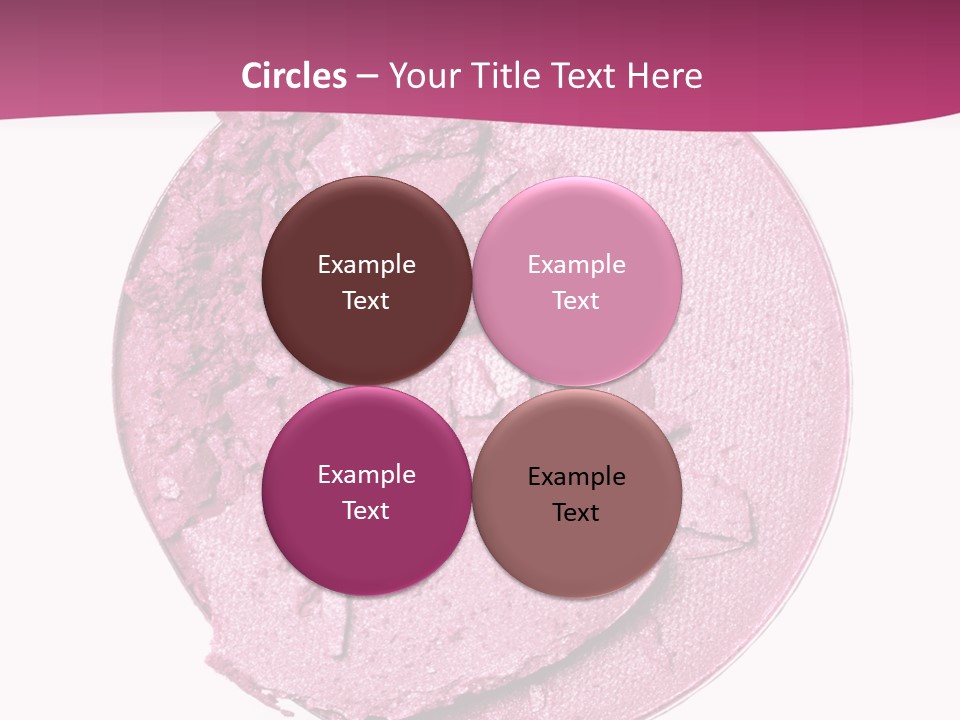 A Pink Powder With A White Background PowerPoint Template