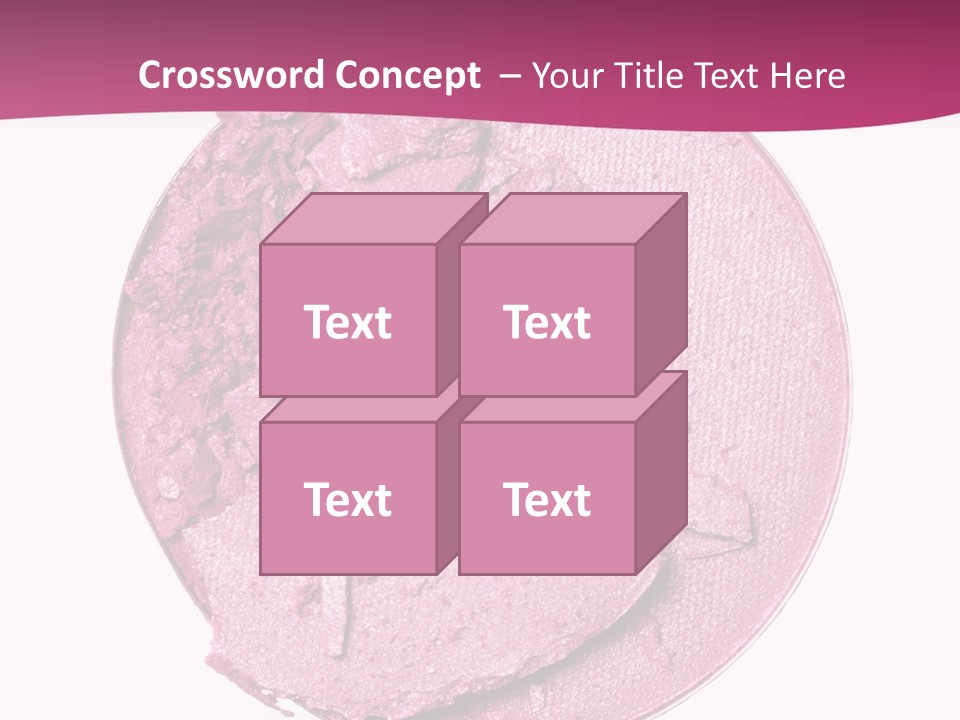 A Pink Powder With A White Background PowerPoint Template