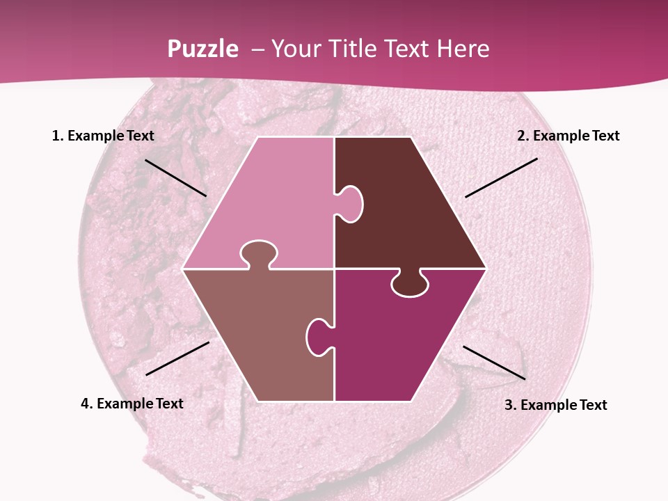 A Pink Powder With A White Background PowerPoint Template